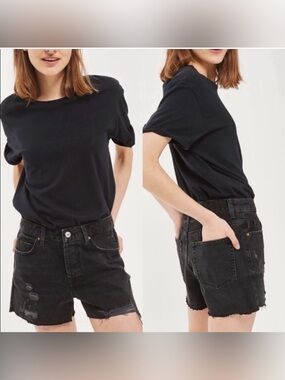 Topshop Moto Ashley distress shorts size 6